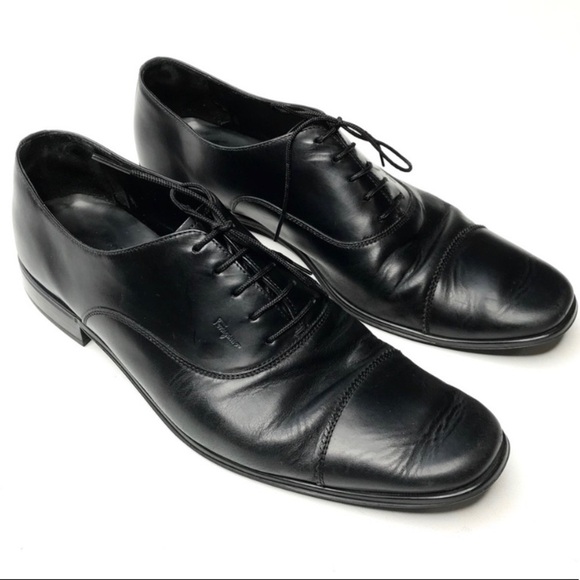 Salvatore Ferragamo Men’s calfskin tap toe oxfords 10.5 D main image 9